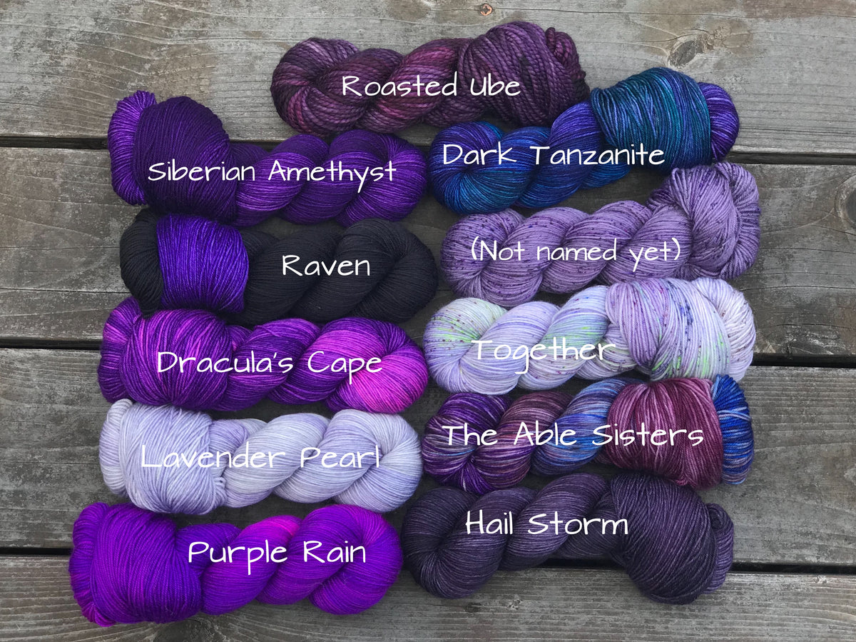 & Dyeworks Yarn Seismic – Purple Yarn