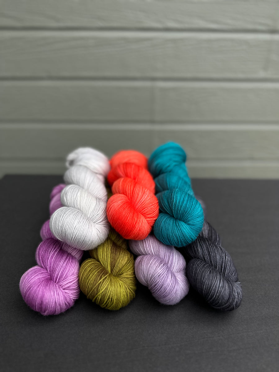 Unmasked Rainbow Mini Skein Kit – Seismic Yarn & Dyeworks