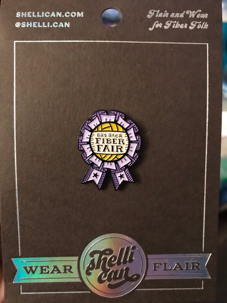 2021 Bay Area Fiber Fair Enamel Pin